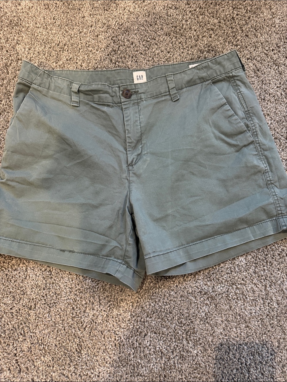 GAP Women's Olive Toned Chino Shorts